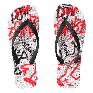 Tongs Graffiti de rue effrayant Hip hop 