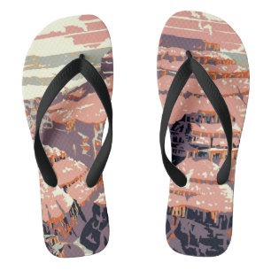Tongs Grand Canyon Western Graphic Art American