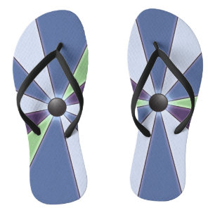 Tongs Graphique couleur bleu