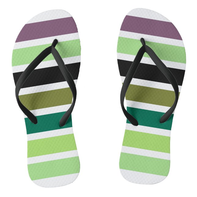 Tongs Green purple Black Hues (Semelle)