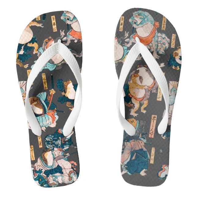 Tongs Grenouille japonaise ukiyo-e Froggies (Semelle)