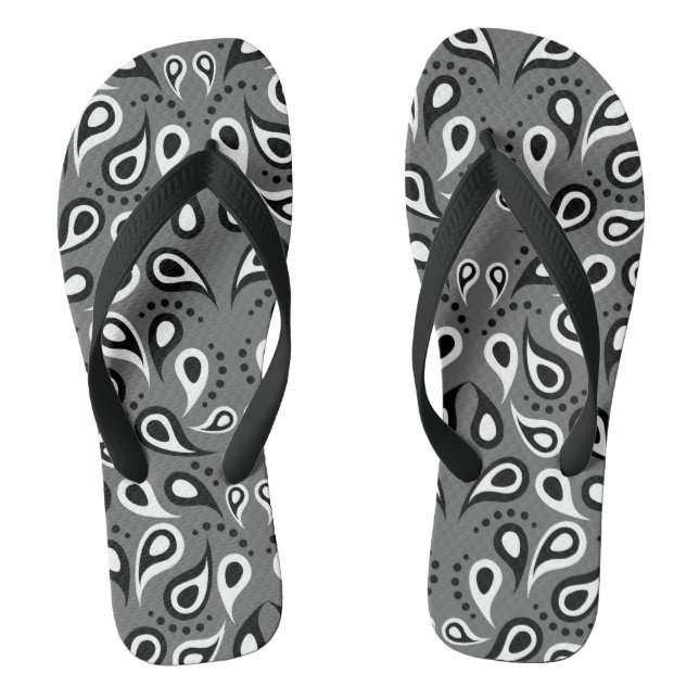 tongs gris paisley (Semelle)