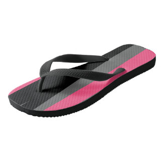 Tongs gris rose et noir abstrait