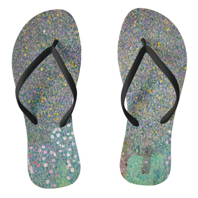 Tongs Gustav Klimt - Rosiers sous les arbres (Semelle)