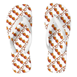 Tongs Halloween Adulte, Tournes larges de sangle/Boite