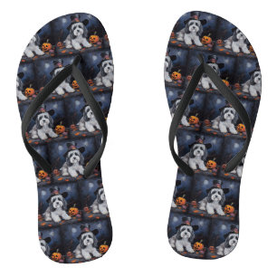 Tongs Halloween Citrouilles Havanais effraie