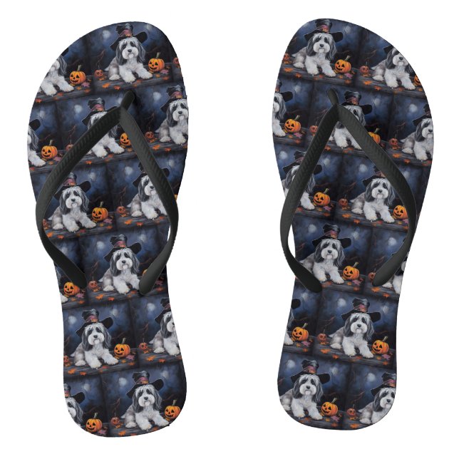 Tongs Halloween Citrouilles Havanais effraie (Semelle)