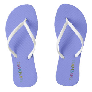 Tongs HAMbyWG - Flip-Flops - Periwinkle w Multi Logo