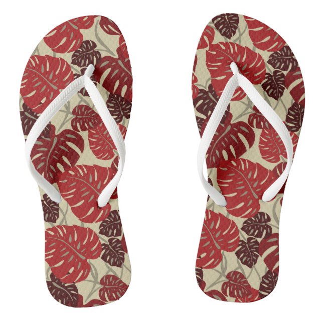 Tongs Hanger Cliff Hawaiian Monstera Leaf (Semelle)