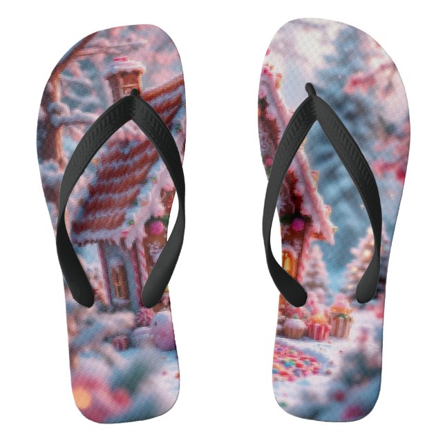 Tongs Happy winter with Christmas  (Semelle)