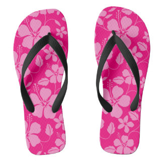 TONGS HAWAIIAN HULA (HIBISCUS) PINK GUAVA
