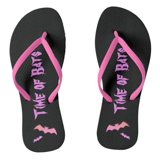 Tongs Heure des chauves-souris - Pink & Purple Abstrait  (Semelle)