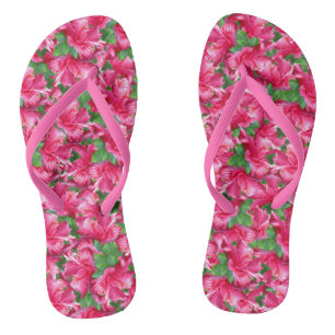 Tongs Hibiscus rose Tropical