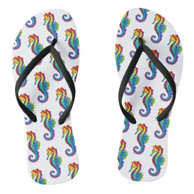 Tongs Hippocampe polygonal arc-en-ciel (Semelle)