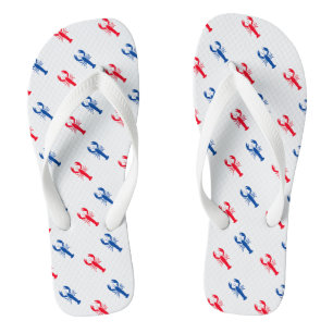 Tongs homard bleu rouge motif Patriotic Beach Tow