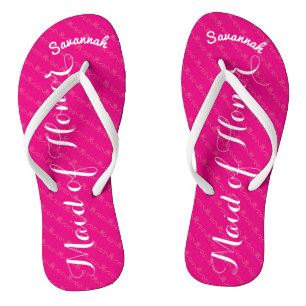 Tongs Homologuée personnalisée en rose d'honneur ou coul