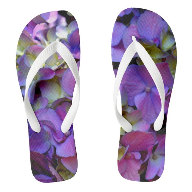 Tongs Hydrangée romantique violette (Semelle)