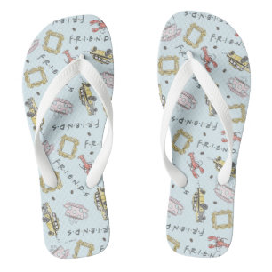 Tongs Icônes d'aquarelle AMIS™ Motif
