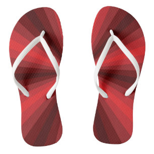 Tongs Illusion Optique Flops À Retournes Rouges