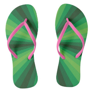 Tongs Illusion optique Tournes vertes