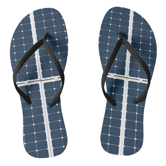 Tongs Image amusante d'un panneau solaire (Semelle)