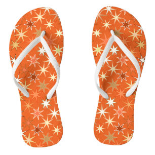 Tongs Impression Starburst moderne, Mandarin profond Ora