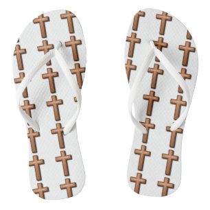 TONGS "J'AIME DIEU" CROIX