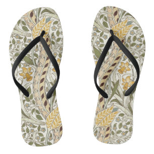 Tongs Jardin de jonquilles William Morris Fleur Classiqu