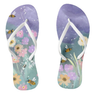 Tongs Jardin des abeilles branché délice