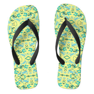 Tongs Jaune et Bleu