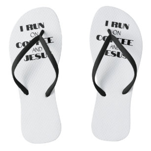 TONGS JE COURS SUR LE CAFÉ ET LE JÉSUS