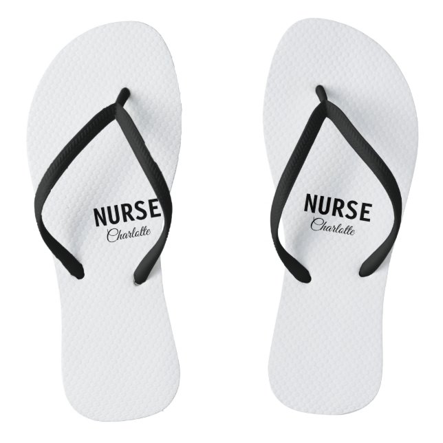 Tongs Je suis infirmière médecin expert ajouter votre no (Semelle)
