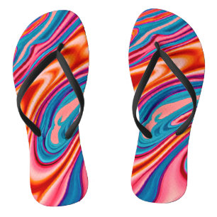 Tongs Jeu de couleurs attractif