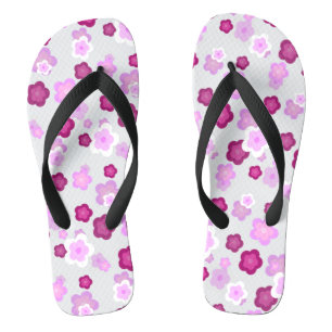 Tongs Joli coloré Fleur de marguerite motif nom d'annive