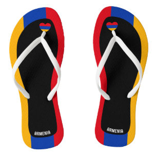 Tongs Joli drapeau arménien couleurs Patriotique