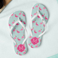 Joli Flamant rose Motif Monogrammé