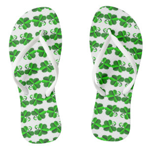 Tongs Jour de St Patrick. Oxalide petite oseille de