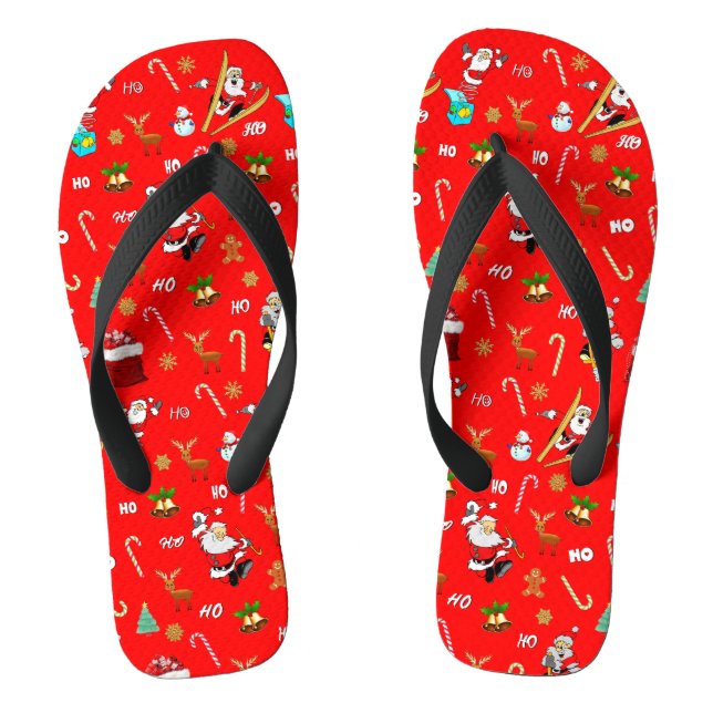 Tongs Joyeux Noël Nice Naughty 25 décembre Noël (Semelle)