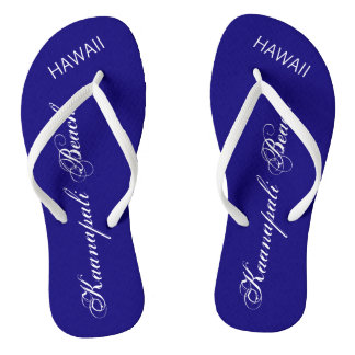Tongs Kaanapali Beach, HAWAII rouge et blanc