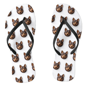 Tongs Kelpie Chien australien 3D inspiré