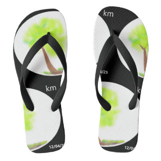 Tongs km tree painting flip flops