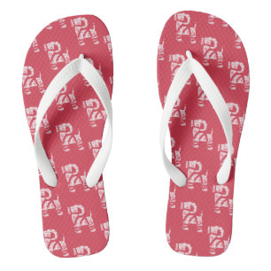 Tongs Knit d'hiver Noël Yule Bock Flip Flops