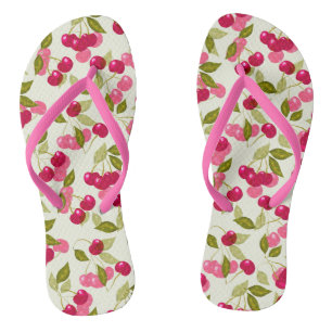 Tongs La cerise rouge.