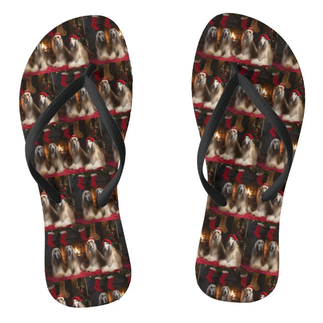 Tongs La hache afghane près de la cheminée Noël (Semelle)
