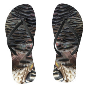 Tongs La Turquie sauvage Plumes I Abstrait Nature Design