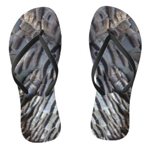 Tongs La Turquie sauvage plumes II Design Abstrait de la