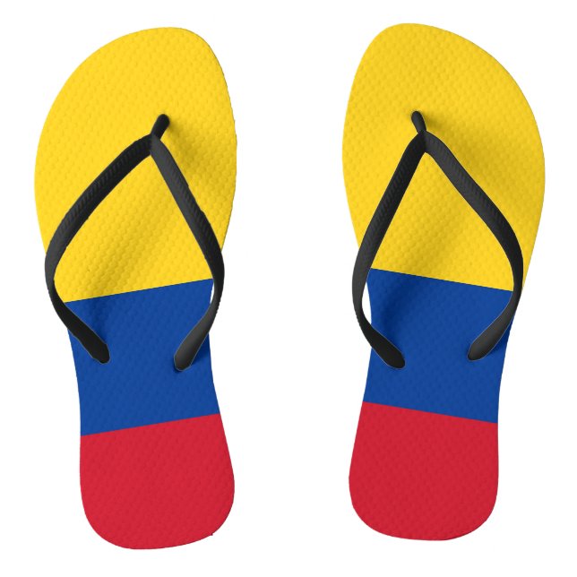 Tongs Lanières minces pour adultes avec drapeau de la Co (Semelle)