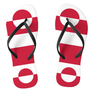 Tongs Lanières minces pour adultes avec drapeau du Groen