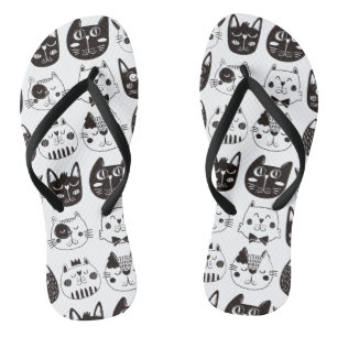 Tongs Le Cat mignon face au Motif