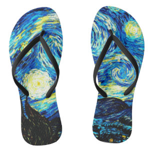 Tongs Le célèbre tableau de Van Gogh, Starry Night,